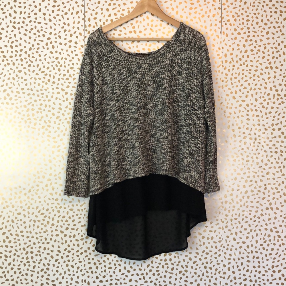 Cowgirl up sweater double layer- open back